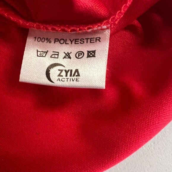 Zyia Active Men's Short Sleeve T-Shirt Red/Black Size XL - Picture 9 of 9
